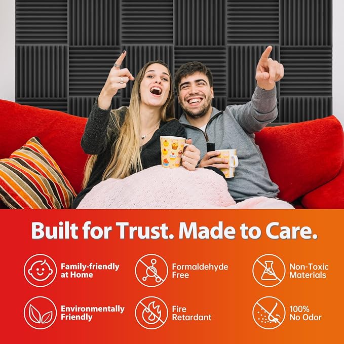96 Pack Acoustic Panels – Sound Proof Foam Panels - Image 5