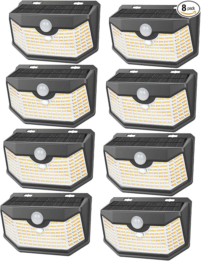 HMCITY 120 LED Outdoor Solar Lights- by LightingUpYourLife