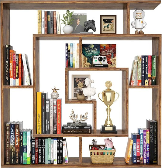 Armocity 6 Tier Display Book Shelf Wall Mounted Bookshelf Freestanding by Armocity