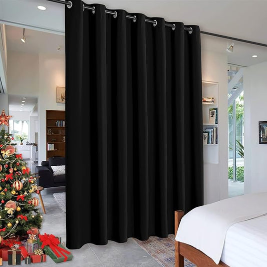 RYB HOME Blackout Curtains Room Divider, Total Privacy Wall Divider Screens by RYBHOME