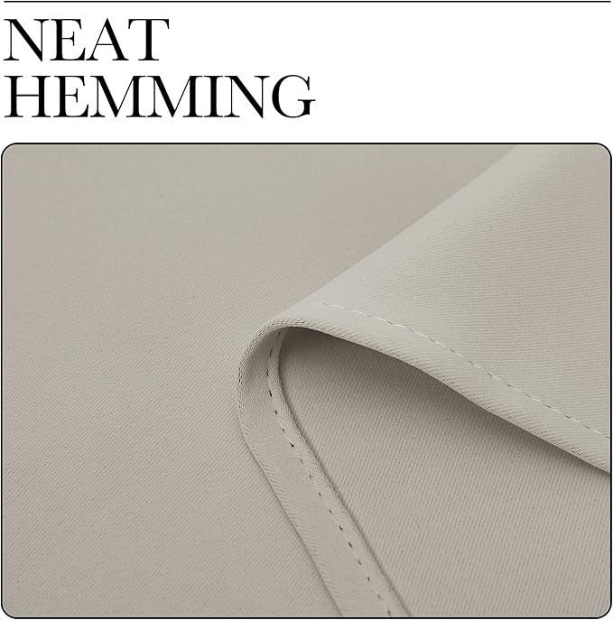 NICETOWN Natural Room Darkening Curtains 108" Long - Image 7