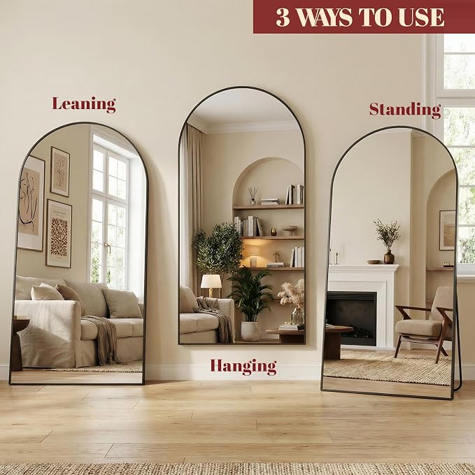 Suidia 81"x41" Arched Full Length Mirror - Image 8