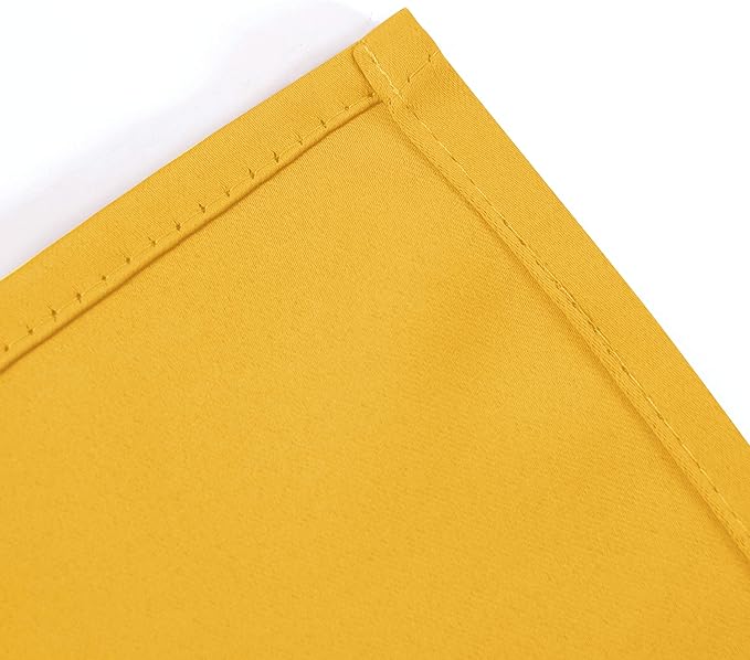 LEMOMO Yellow Blackout Curtains 34 x 84 Inches Long/Set of 2 Curtain - Image 7