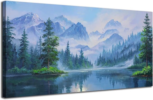 Ardemy Large Landscape Wall Art Nature Canvas Textured Forest Scenery Pictures by Ardemy