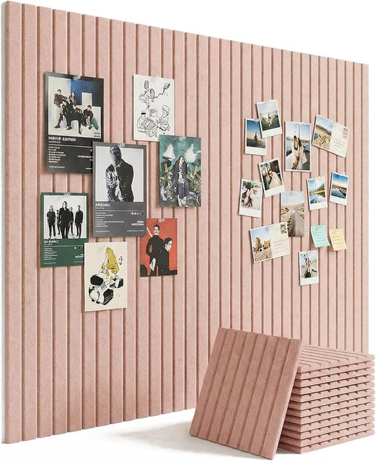 Aothia 12-Pack Felt Bulletin Board Tiles 48"x36", Modular Pin Board by AothiaSimpleNaturalUnique