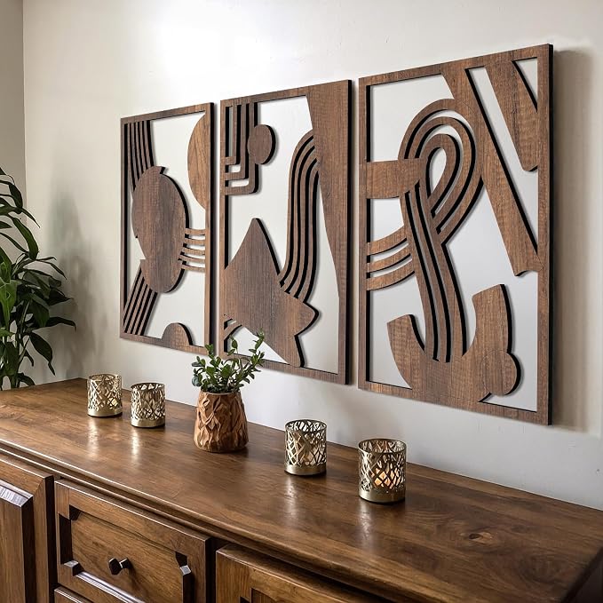 qmmp Modern Wooden Wall Sculptures by qmmp