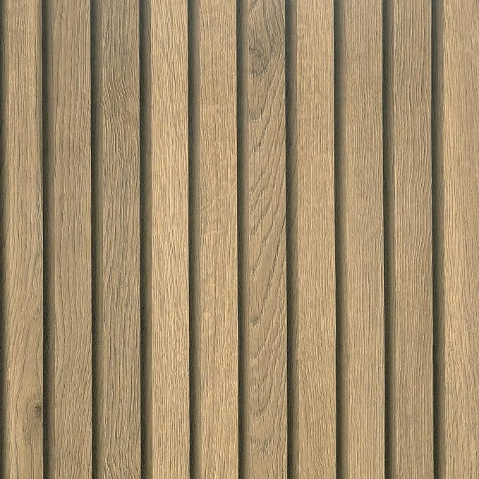 VEELIKE Natural Oak Wood Slat Wallpaper Peel and Stick Light Wood Panel Look by VEELIKE