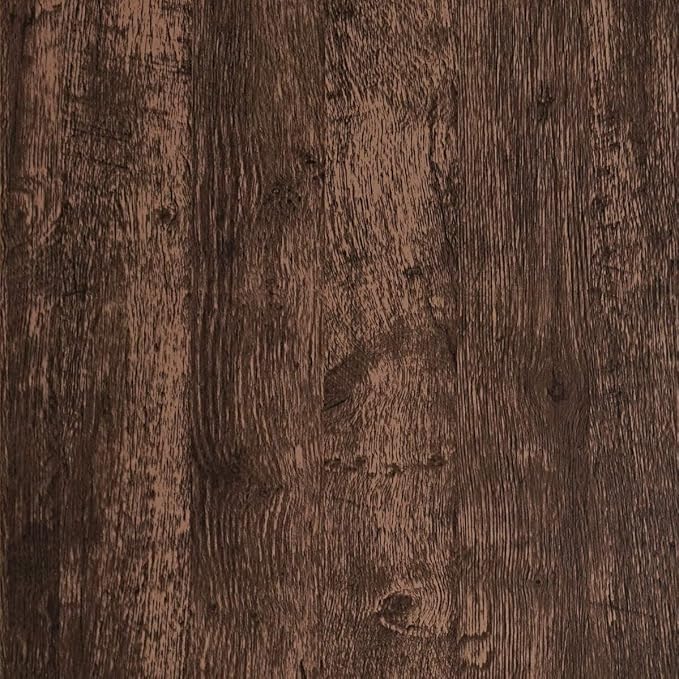 Dimoon Wood Wallpaper Brown Dark Wood Contact Paper Brown Wood Plank Wood Peel by DIYYOURMOON