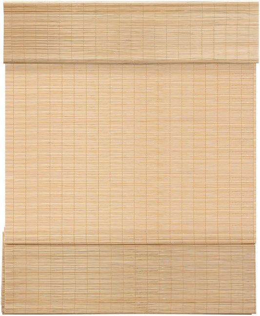 LazBlinds Cordless Bamboo Roman Shades, Light Filtering Window Treatment by LazBlinds