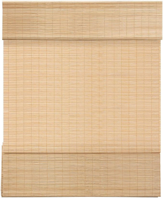 LazBlinds Cordless Bamboo Roman Shades, Light Filtering Window Treatment by LazBlinds