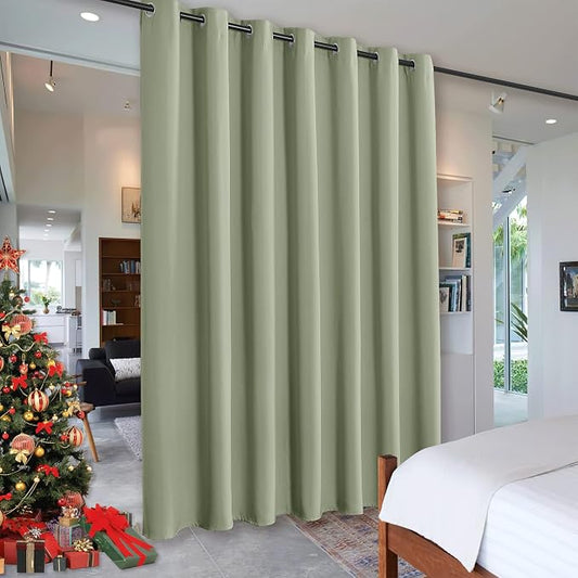 RYB HOME Privacy Curtain for Sliding Glass Door, Light Block Noise Reduce by RYBHOME