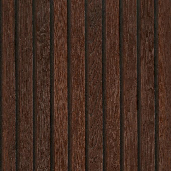 FunStick 16"x240" Peel and Stick Wallpaper Wood Slats Self Adhesive Wall Paper by FunStick
