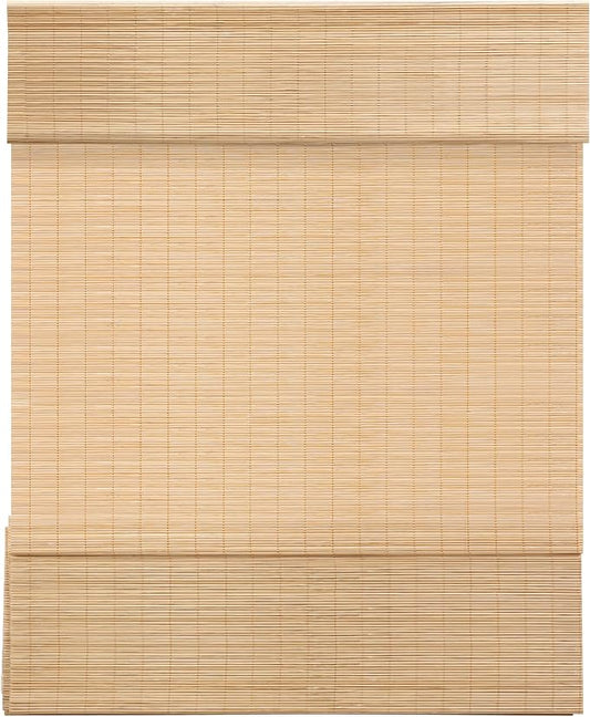 LazBlinds Cordless Bamboo Roman Shades, Light Filtering Window Treatment by LazBlinds