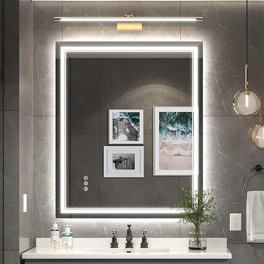 Ratsamee 30x36 Inch Led Mirror for Bathroom by RATSAMEE