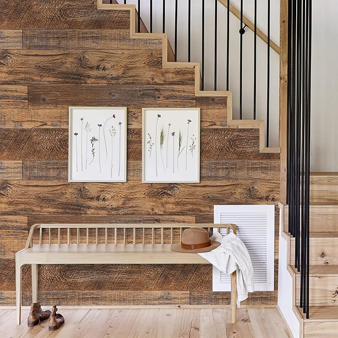 TANONE Wood Contact Paper Kitchen Peel and Stick Wallpaper, Self Adhesive - Image 4
