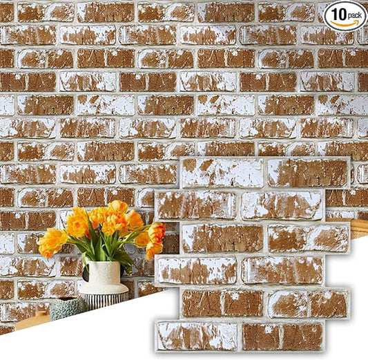 Commomy 3D Peel and Stick Brick Backsplash by CommomyDecor