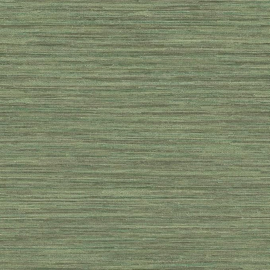 Tempaper Textured Green Horizontal Faux Grasscloth Removable Peel and Stick by TempaperCo