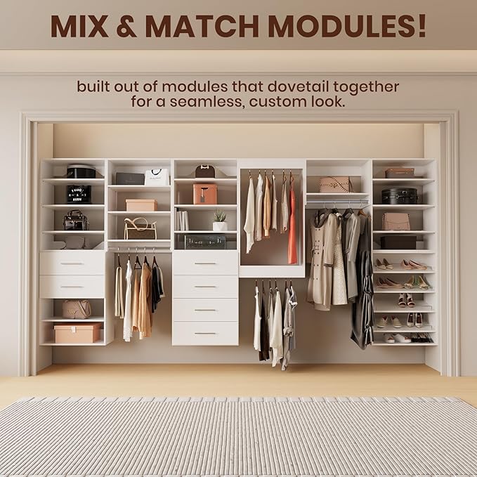 ROOMTEC Modular Closet System, Wooden Tower - Image 3