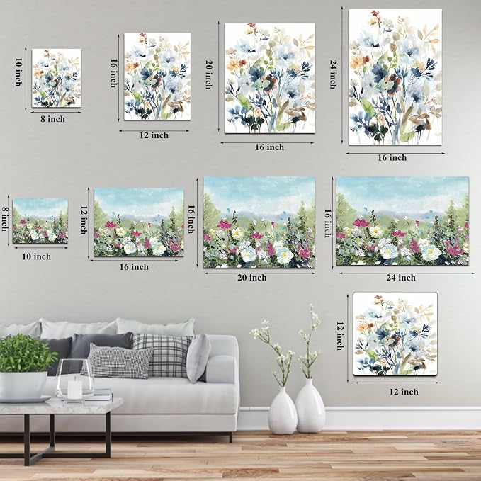 EOBTAIN Zen Flower Canvas Wall Art Bathroom Butterfly and Water Lily Stone - Image 9