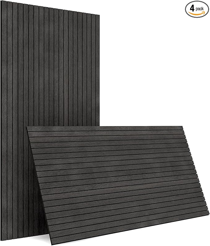 4-Piece Wood Slat Wall Panel for Interior Wall Decor Noise Cancelling 47.2" x by premiumqualitypeelandsticktile