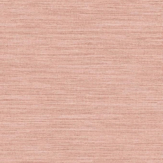 Tempaper Textured Salmon Pink Horizontal Faux Grasscloth Removable Peel and by TempaperCo