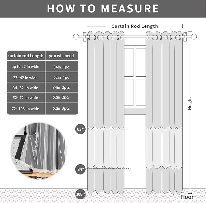 XiDi Black 63x34in Curtain for Bedroom, Girls Room Decor, Living Room, 1 Panel - Image 6