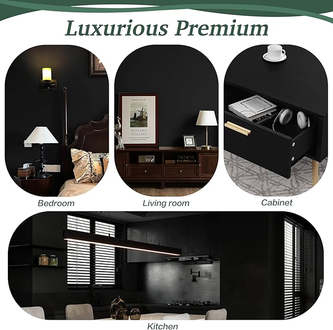 Dimoon 590''x17.7'' Peel and Stick Wallpaper Black Contact Paper - Image 5