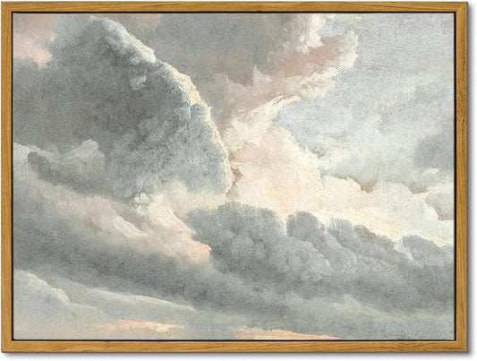 InSimSea Framed Canvas Wall Art Vintage Decor, Room Decor Classical Oil by InSimSeaArt