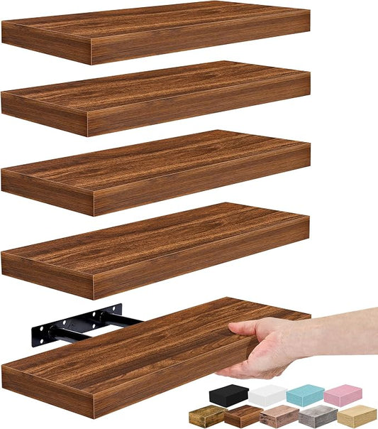 Sorbus Floating Shelves for Wall – 16 Inch Floating Shelf for Kitchen, Living by Sorbus