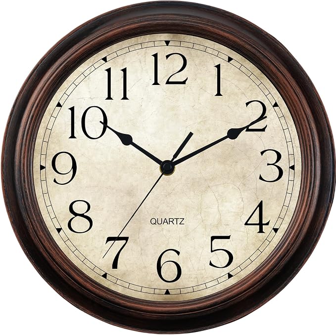 KECYET 12 Inch Wall Clocks Battery Operated Silent Non-Ticking Analog Wall by KECYETWALLCLOCK