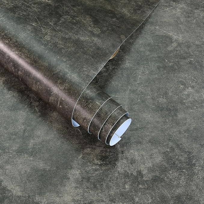 3yecao 16"×591" Big Roll Large Size Thick Dark Brown Tan Grey Concrete - Image 9