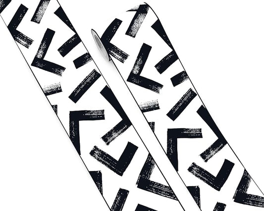 FLFK Black and White Design Wallpaper Border by FLFK