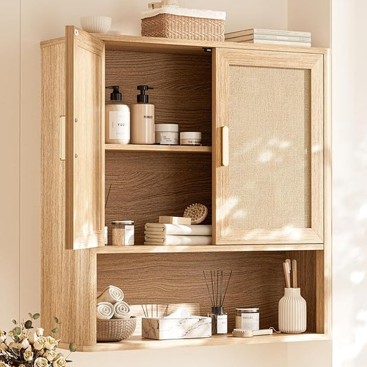 INNOD Rattan Bathroom Wall Cabinet by INNODToddlerTower
