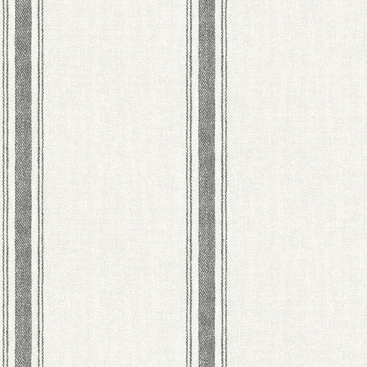 Chesapeake Linette Fabric Stripe Wallpaper, Strippable, 20.5 in x 33 ft by Chesapeake