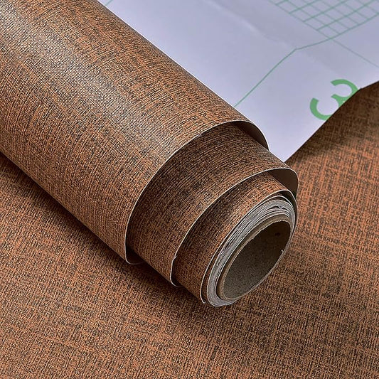 Yancorp 16"x394" Textured Fabric Faux Grasscloth Peel and Stick Wallpaper by YancorpHomeDecor