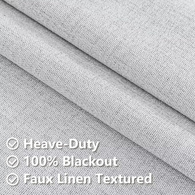 IGEMAEVE 100% Blackout Curtains 90 Inches Long - Image 5