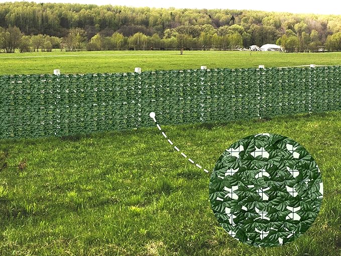 ODTORY Artificial Fence Privacy Screen: 5FT x 20FT UV-Anti Faux Greenery - Image 7