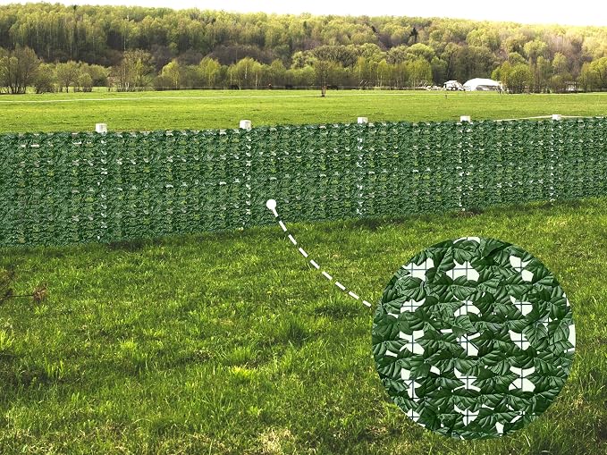 ODTORY Artificial Ivy Privacy Fence Wall Screen, 60X120 in UV-Anti Faux - Image 7