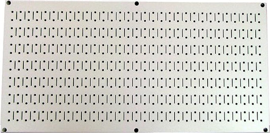 Wall Control Pegboard 16in x 32in Horizontal Beige Metal Pegboard Tool Board by Wall+Control