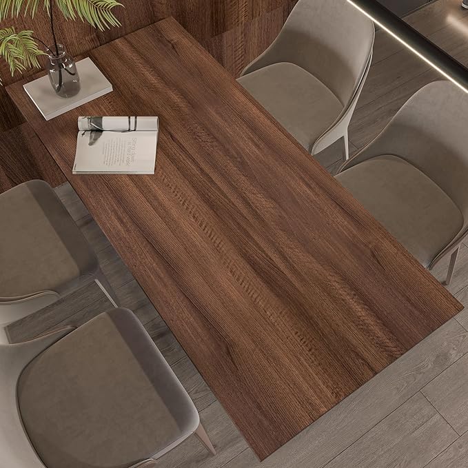 Walnut Wood Grain Contact Paper Peel and Stick Wood Wallpaper 24x78 inch Dark - Image 2