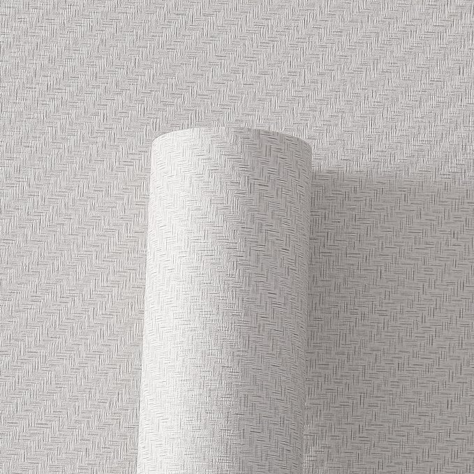 Haimin Fabric Wallpaper Textured Contact Paper Grasscloth Wallpaper Peel and - Image 6