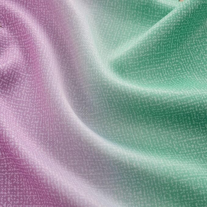 XiDi Curtains for Bedroom Decor, Rainbow Green PurpleBlue34/45/1 - Image 8