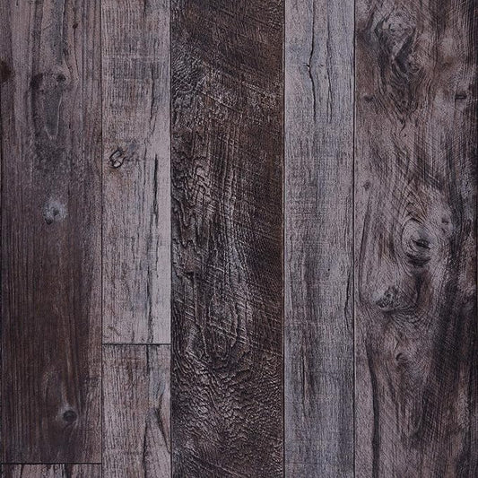 WENMER 17.71" x 590" Grey Wood Peel and Stick Shiplap Self Adhesive Wallpaper by WENMER