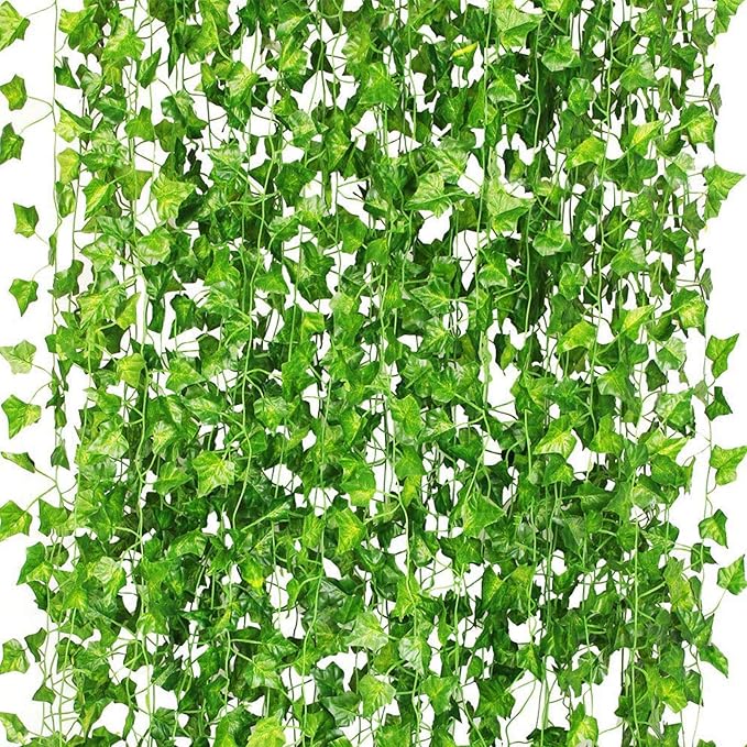 CQURE 36 Pack 252Ft Artificial Ivy Garland, 1.5-1.8 Inch Diameter, 7 FT Long by CQURE
