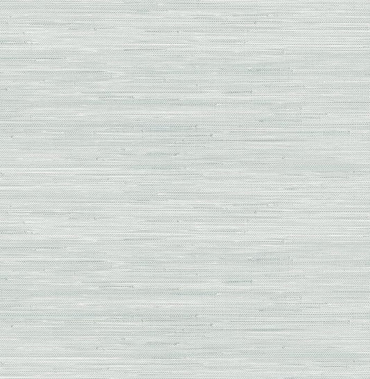 NuWallpaper x Social Social Whisper Blue Classic Faux Grasscloth Peel & Stick by NuWallpaper
