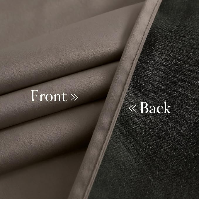 NICETOWN Blackout Velvet Curtains 102 inches Long - Image 6