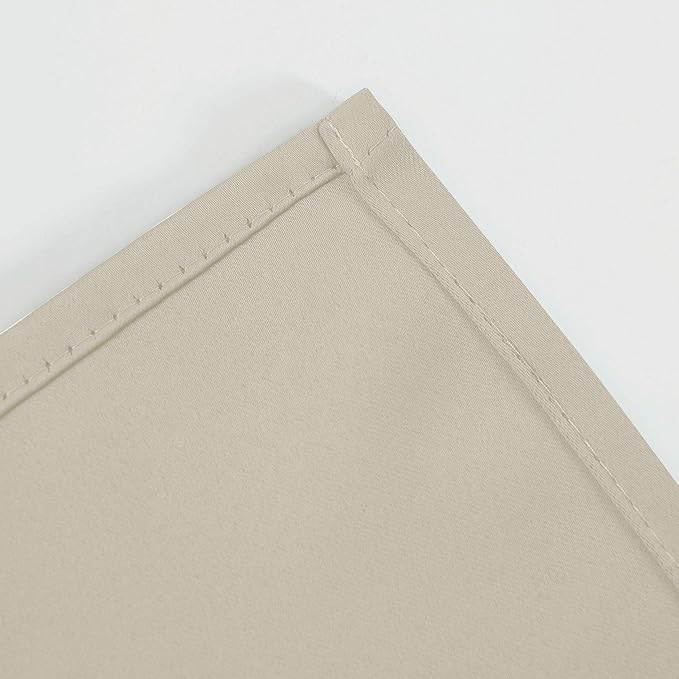 LEMOMO Light Beige Thermal Blackout Curtains/52 x 54 Inch/Set of 2 Panels Room - Image 8
