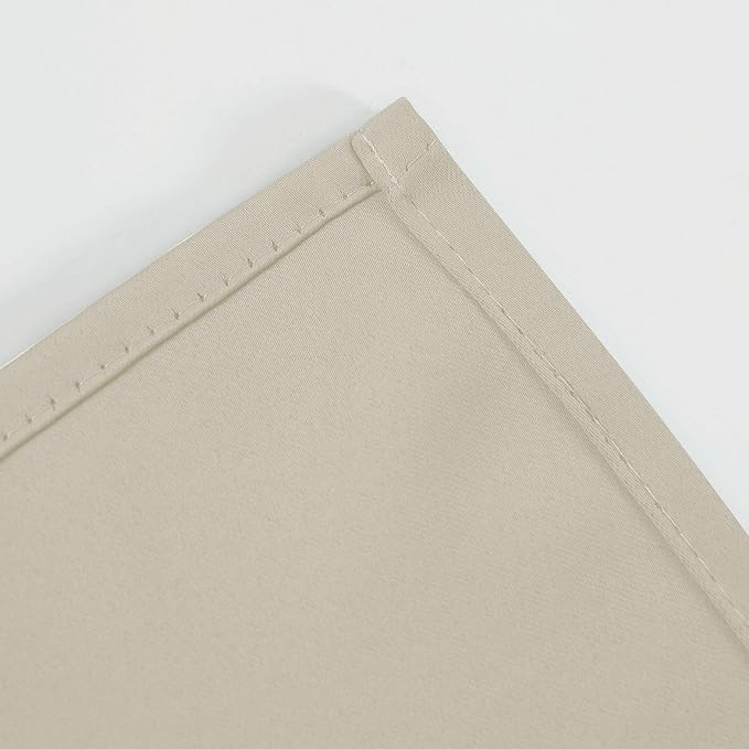 LEMOMO Blackout Curtains 66 x 84 inch/Light Beige Curtains Set of 2 - Image 8