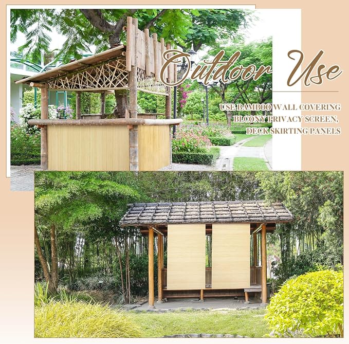 Juexica 1 Pcs Natural Bamboo Wall Panel - Image 6