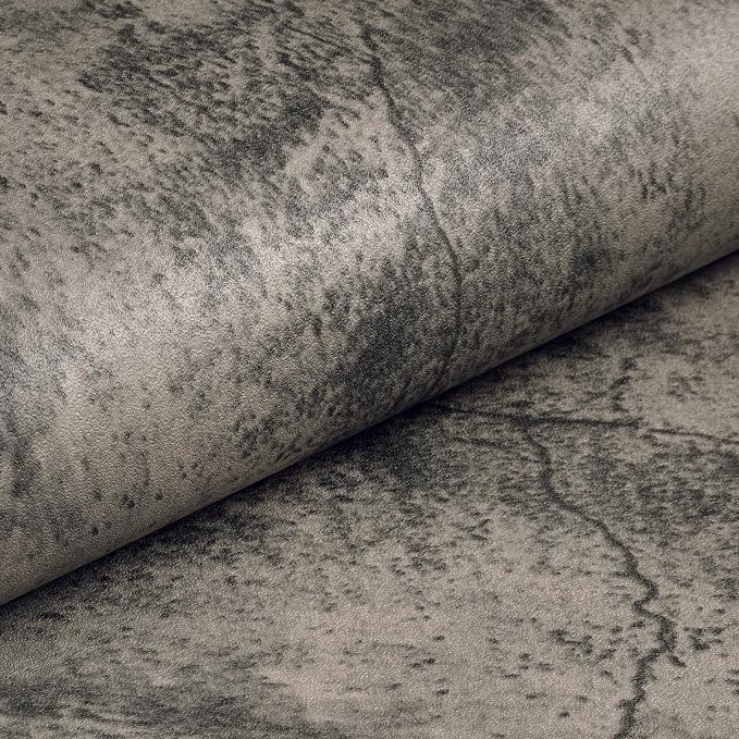 Livelynine Moody Concrete Wallpaper Peel and Stick Industrial Modern Brown - Image 7